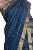 Pure Double Checks Zari Mysore Crepe Silk Saree